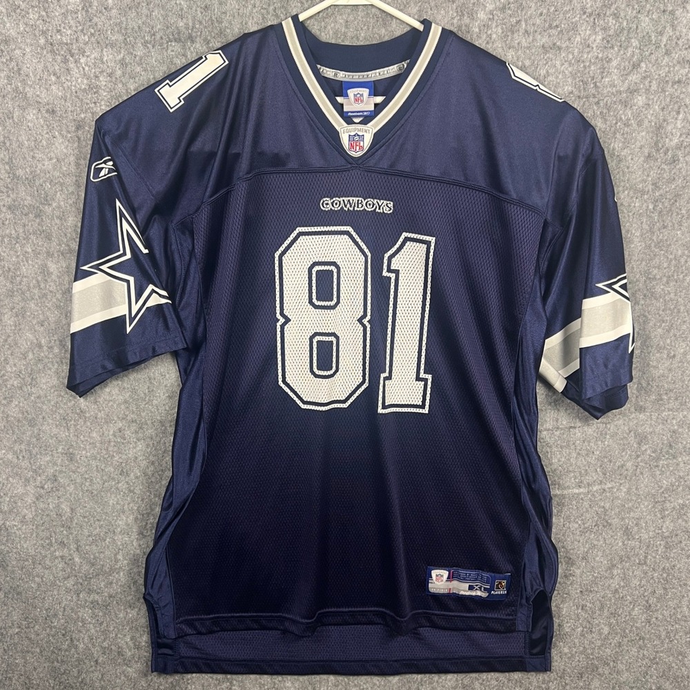 Reebok NFL Dallas Cowboys Terrell Owens 81 Jersey Men's XL Navy Blue Football